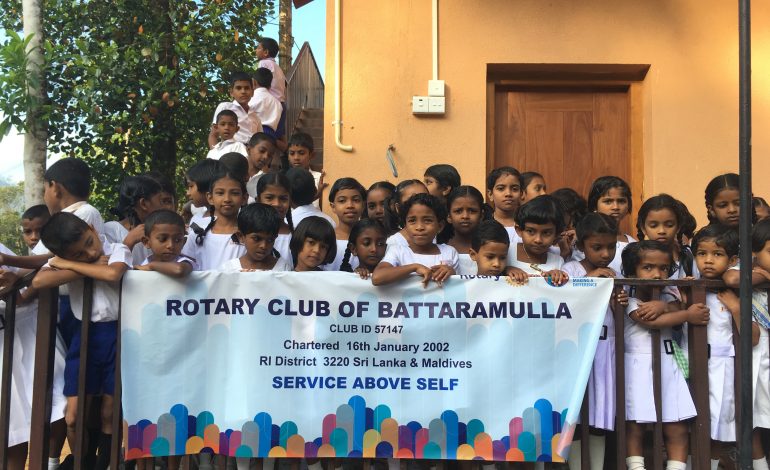 Rotary Club of Battaramulla Uplifts Disaster Stricken Schools
