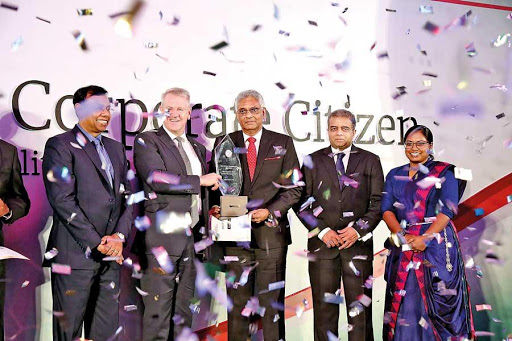 Best Corporate Citizen Sustainability Award-2019 presented to Aitken Spence