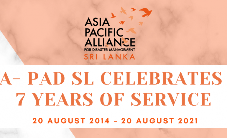 A-PAD Sri Lanka Marks 7 Years of Service in Sri Lanka – 20 August 2021