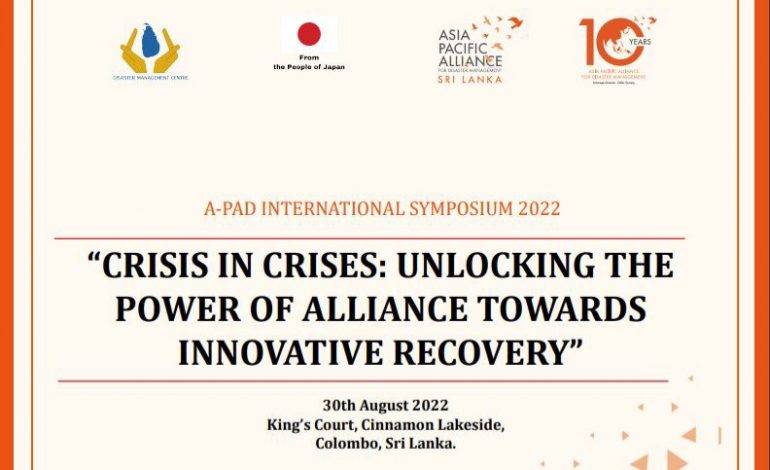 A Contribution to Achieve Economic Revival Amidst Crisis: A-PAD SL International Symposium 2022