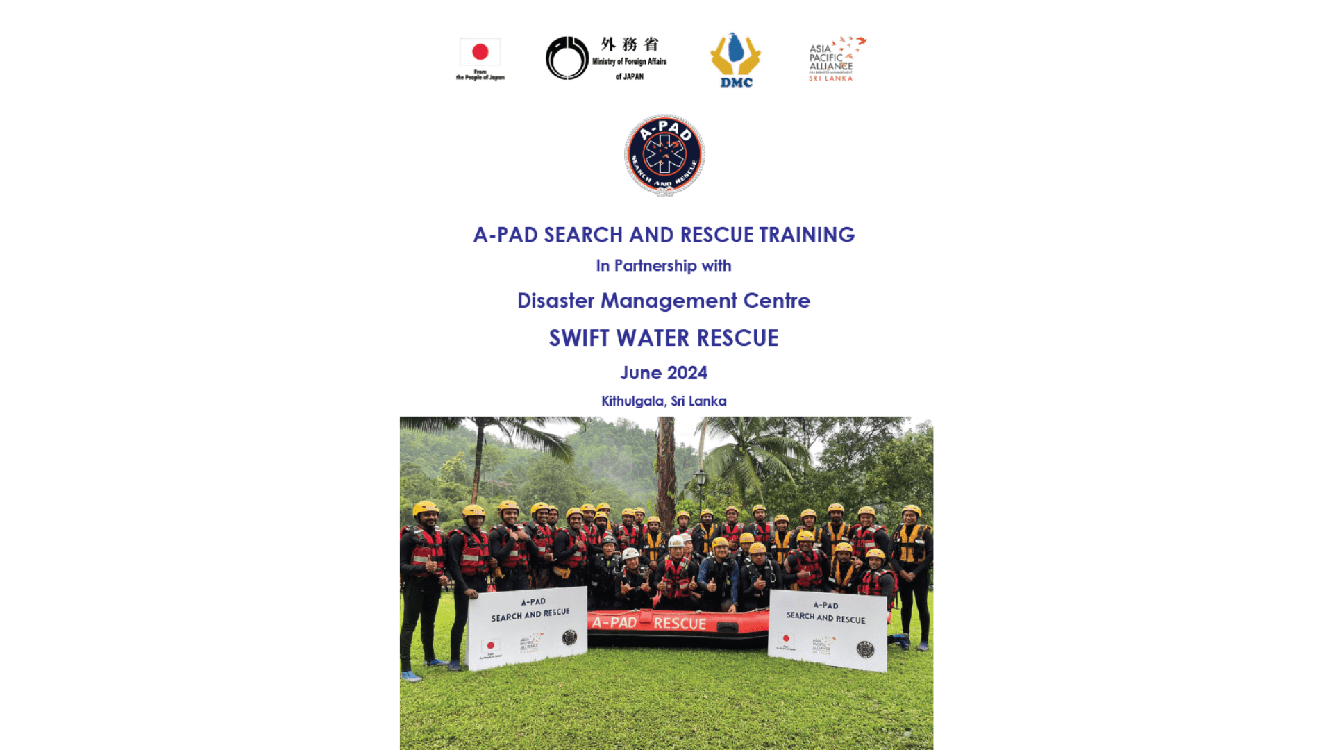 Brochure: A-PAD SAR Swift Water Rescue Level 02 Training 2024
