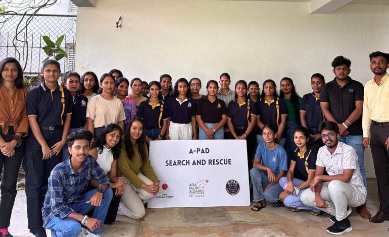 Building Resilience: A-PAD Conducts DRR Training for Students of University of Colombo