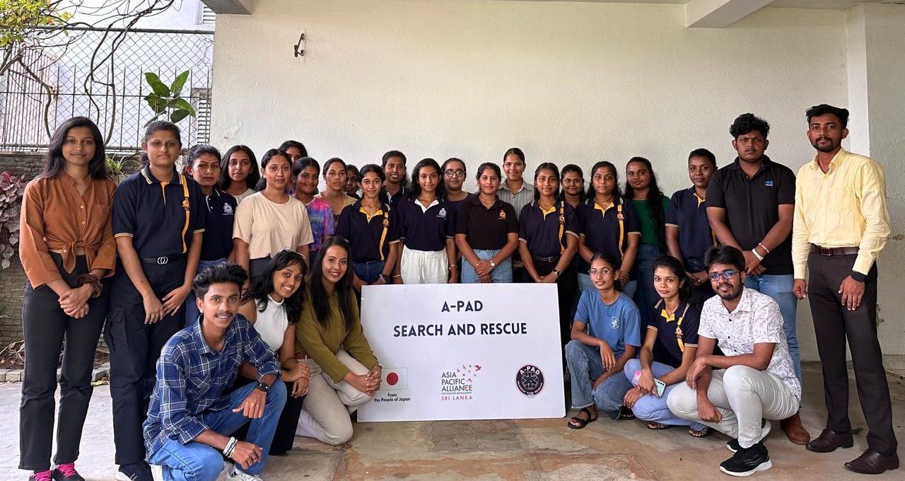 Building Resilience: A-PAD Conducts DRR Training for Students of University of Colombo