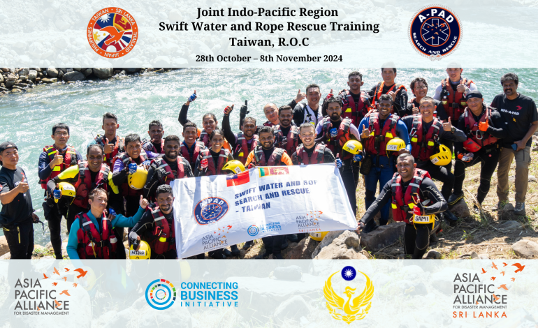 Joint Indo-Pacific Region Swift Water and Rope Rescue Training – Taiwan, R.O.C