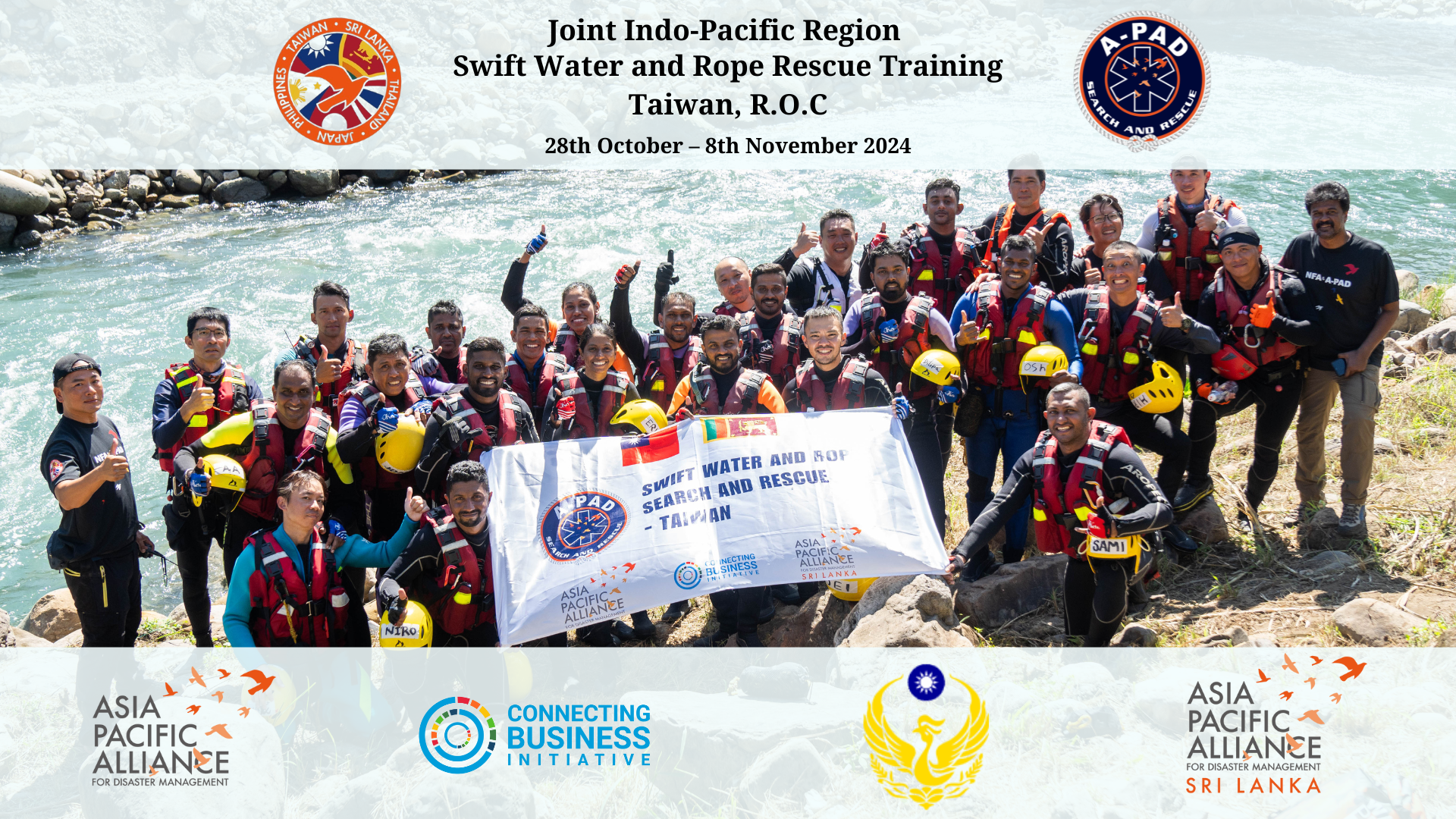 Joint Indo-Pacific Region Swift Water and Rope Rescue Training – Taiwan, R.O.C