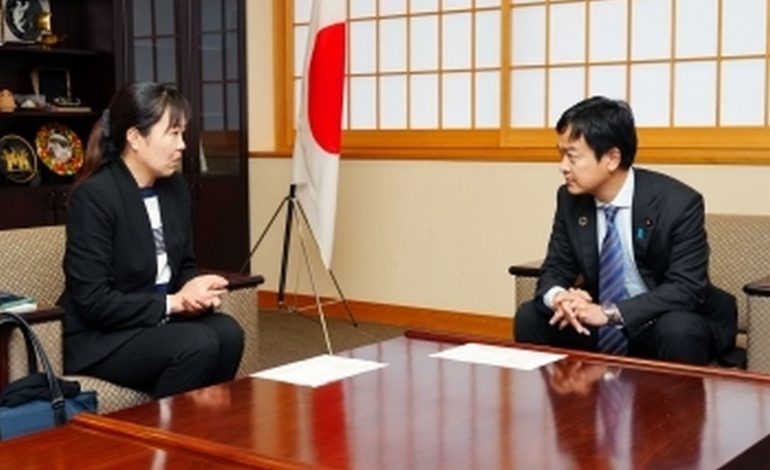 A-PAD Holds Courtesy Call with State Minister for Foreign Affairs of Japan Mr. MIYAJI Takuma