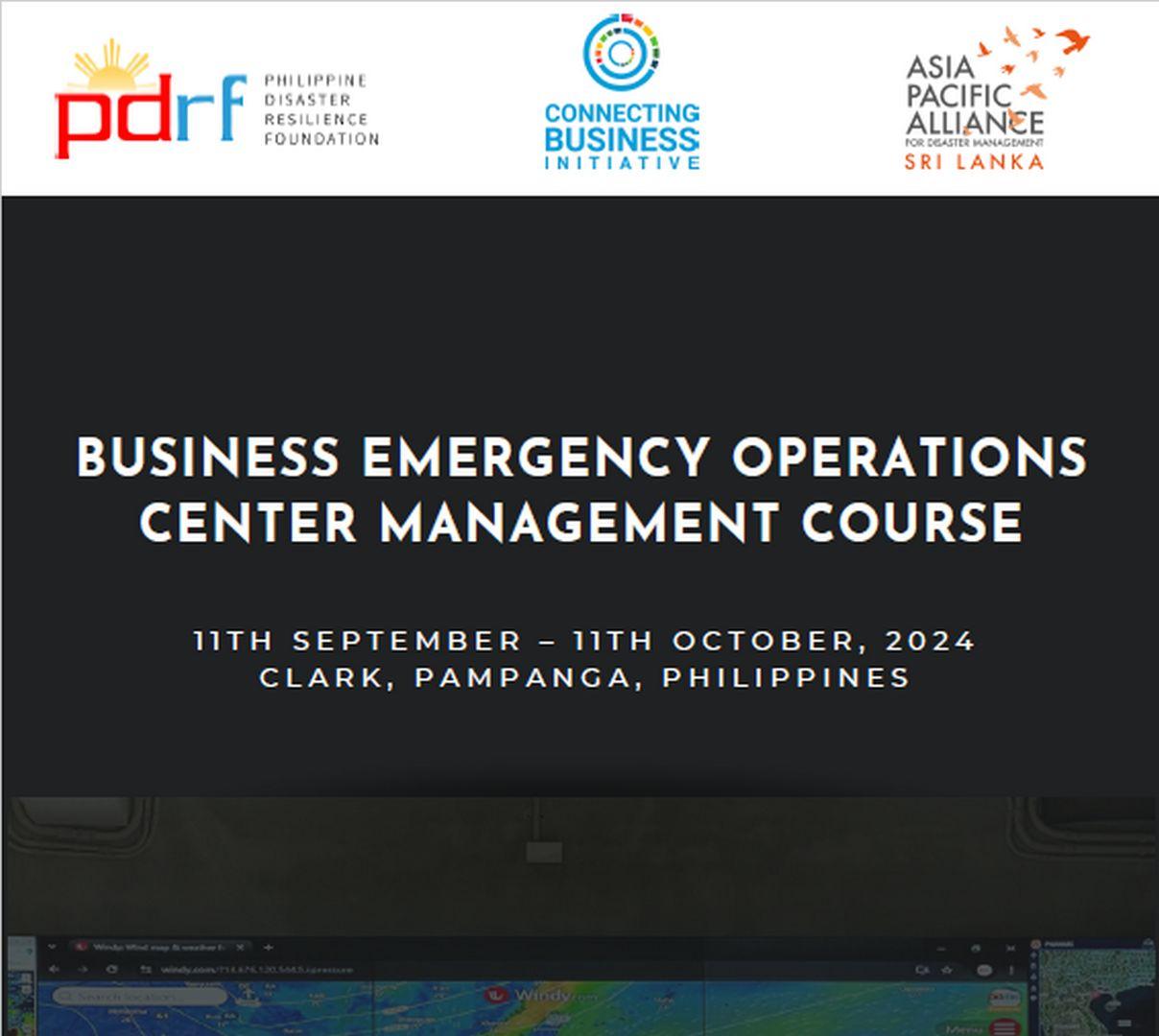 Business Emergency Operations Center (BEOC) Management Course Final Report