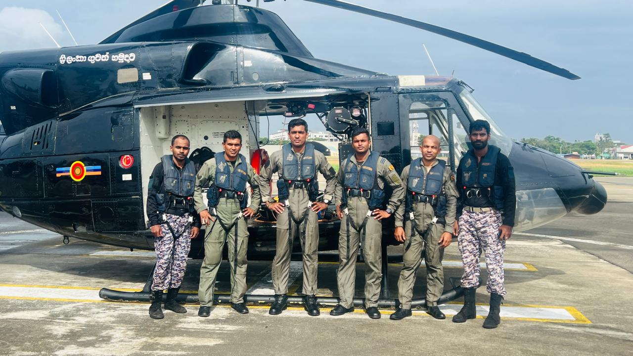 A-PAD Qualified SLAF Rescuers’ Mission to Save Stranded Fishermen off Balapitiya Coast