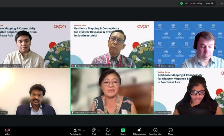 AVPN Webinar Spotlights Resilience Mapping and Connectivity for Disaster Response and Prevention in Southeast Asia