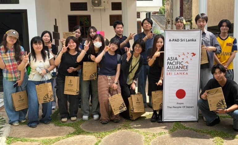 Kindai University Students Tour Sri Lanka for Cultural Exchange and Disaster Resilience Learning